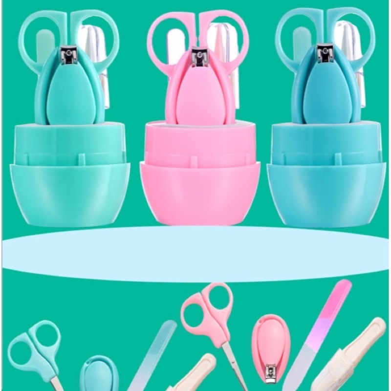 DK Baby MANICURE SET / Gunting kuku Set 4in1 Tabung