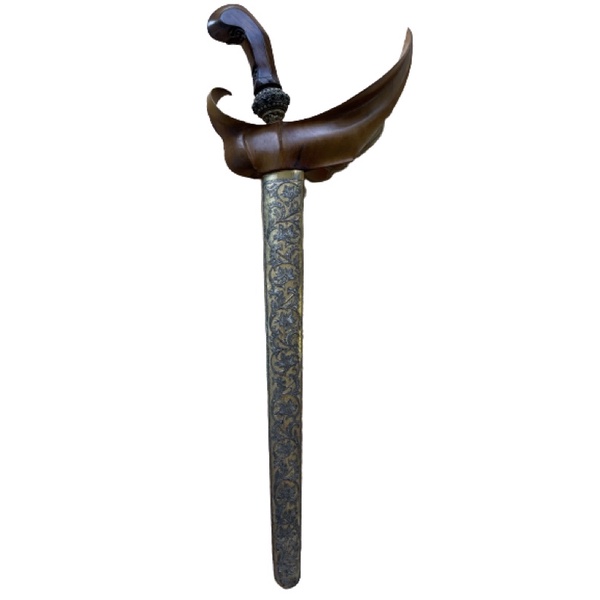 Keris Nogo Sosro Kinatah Sepuh Emas