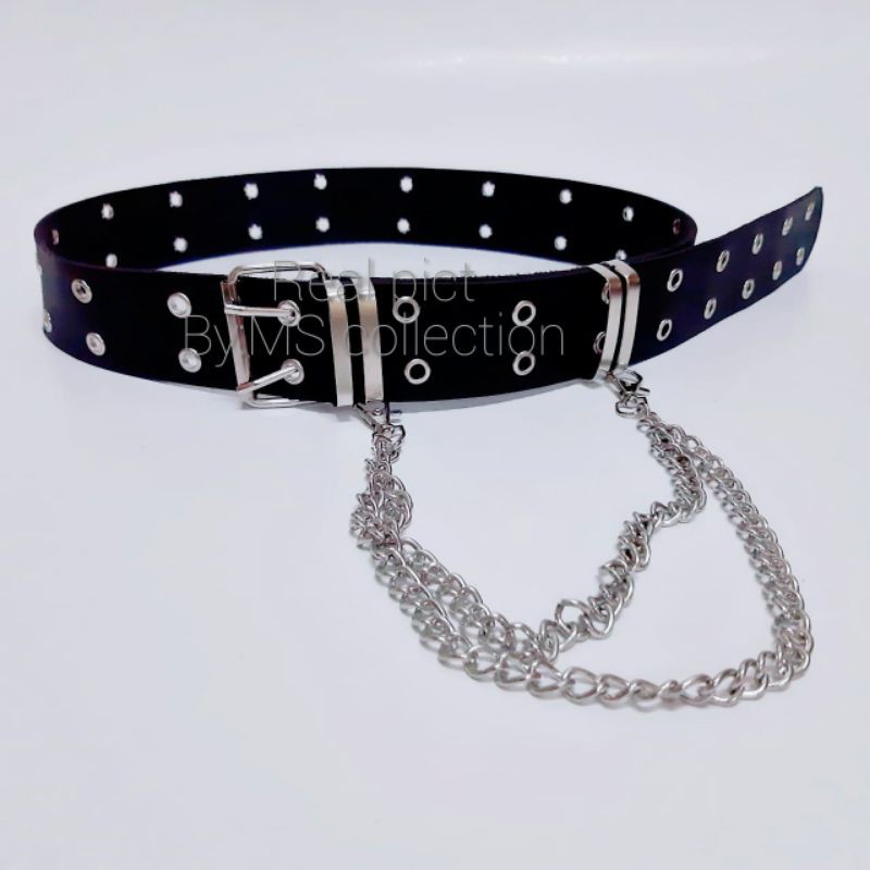 IKAT PINGGANG CHAIN BELT/DREAM BELT EYES BELT DOUBLE RING   / RING BELT MATA AYAM /LADIES BELT