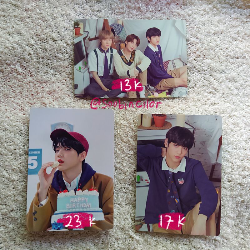 MPC MINI PHOTOCARD OFFICIAL TXT SOOBIN BIRTHDAY NO. 9 FANLIVE 21 NO. 6 UNIT TAEBINGYU SOOBIN TAEHYUN
