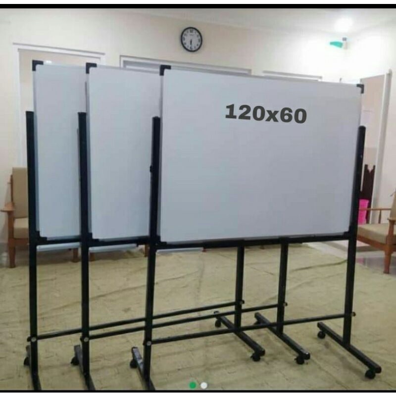 Jual Papan Tulis WhiteBoard Standing 120x60 Cm | Shopee Indonesia