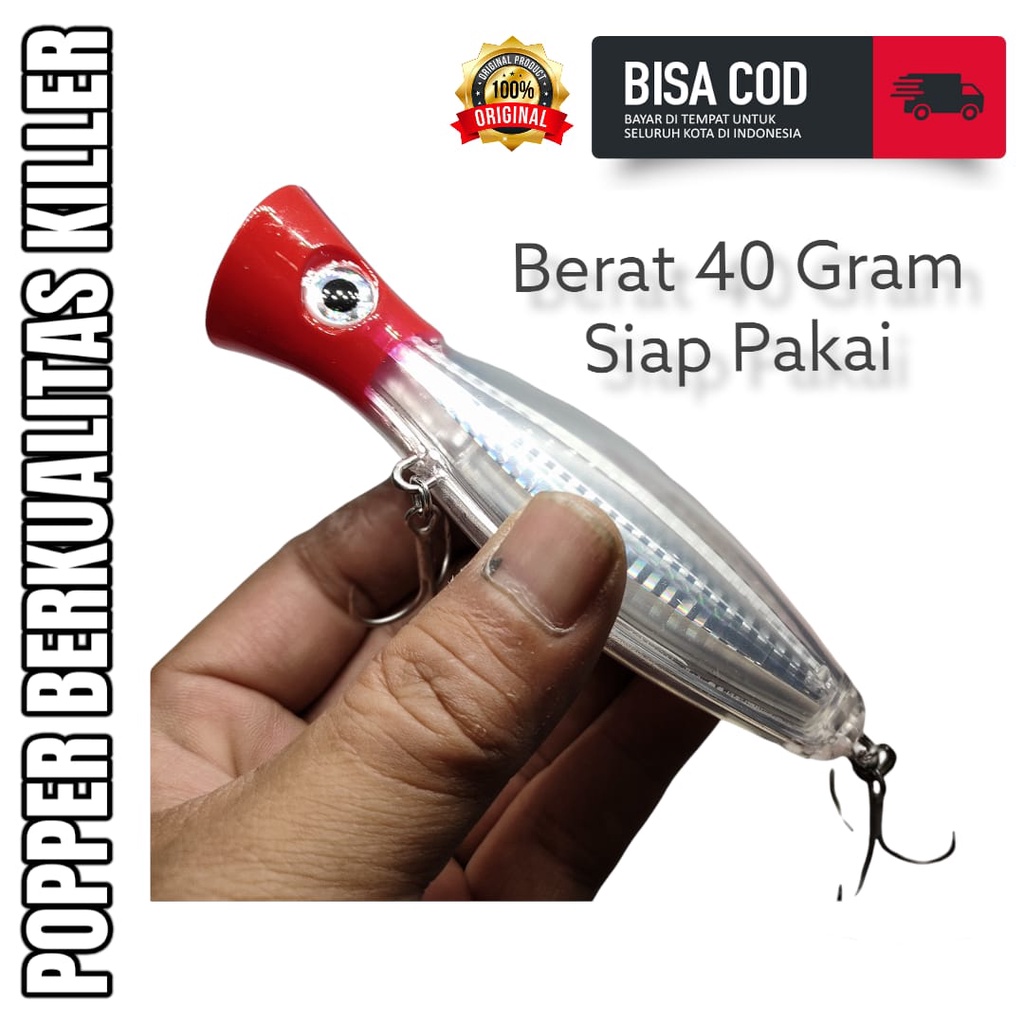 POPPER 40 GRAM 12.5 CM BESAR UMPAN PANCING