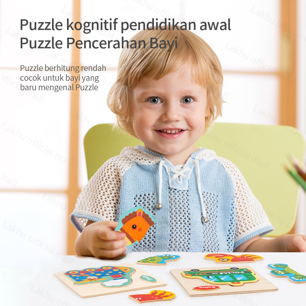 JCHO jigsaw puzzle bayi anak puzzle kayu mainan edukasi wooden toys