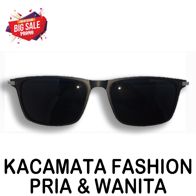 Kaca mata Hitam Pria Wanita Keren Anti UV Trendy Terbaru Kacamata Gaya Full Hitam Cewek Cowok Yang Nyaman - Kacamata Retro Cassual Trend Sunglasses Men Woman Kaca mata Murah Kacamata Hitam Berkendara