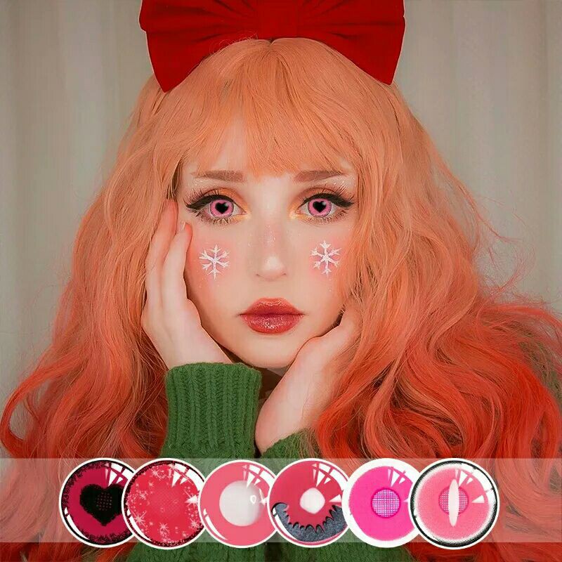 SOFTLENS COSPLAY ANIME ZOMBIE HALLOWEEN PINK SERRIES