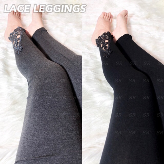 SR Legging Lace Panjang Import Brukat Cantik Fashion Softkatun Melar