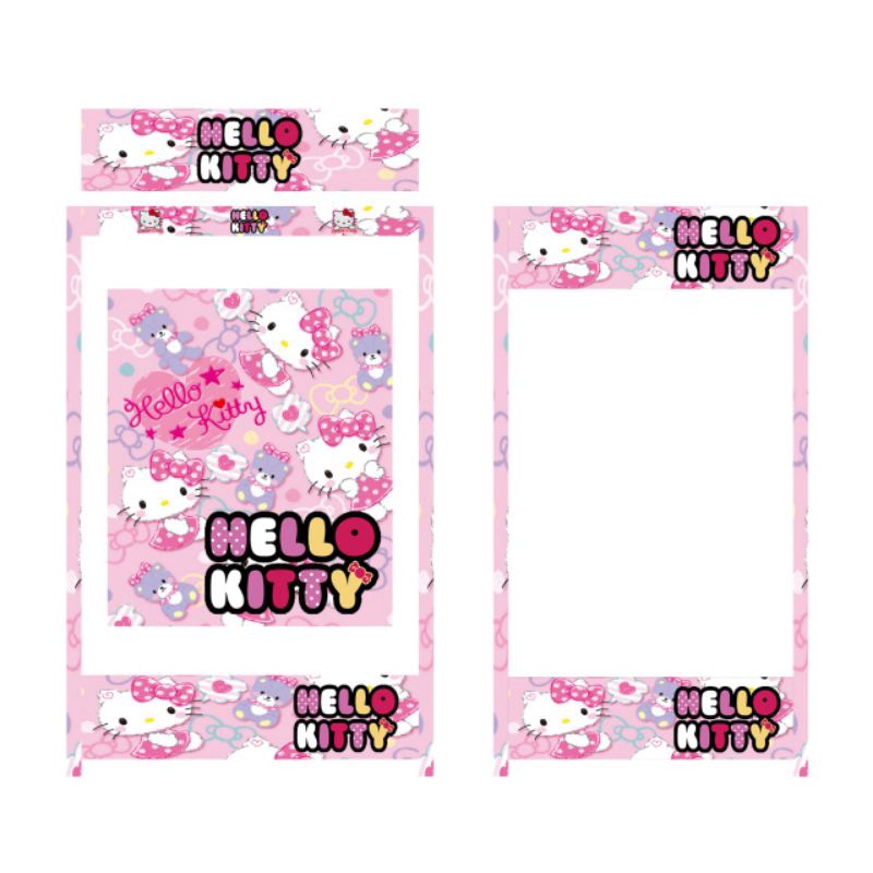 

Sticker kandang kotak 1, 2, 3 motif hello kitty (SEGALA MERK)