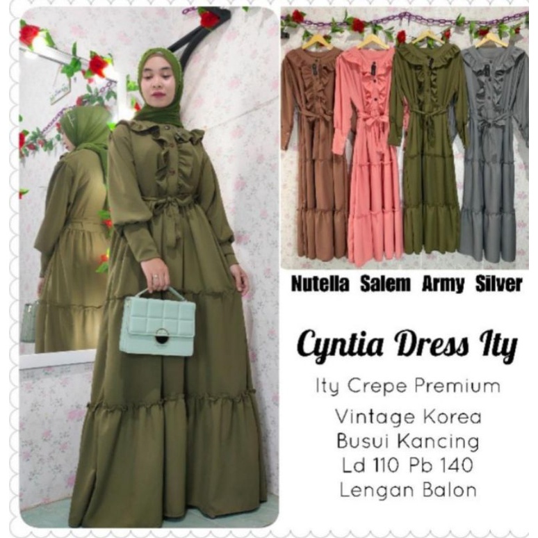 gamis Itycrepe rempel korea gamis model Korea