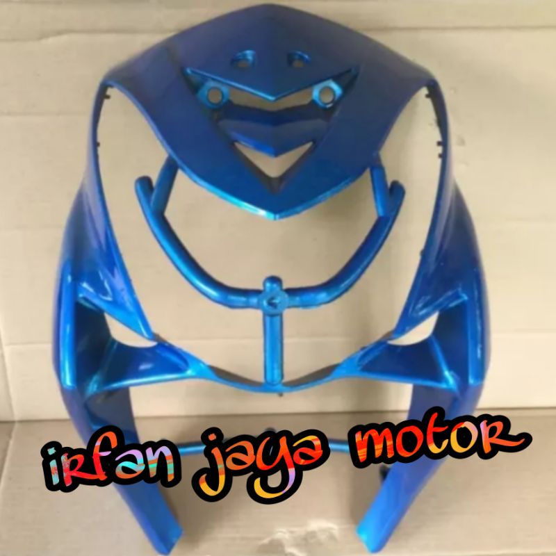 Tameng panel body depan Yamaha Mio soul karbu biru