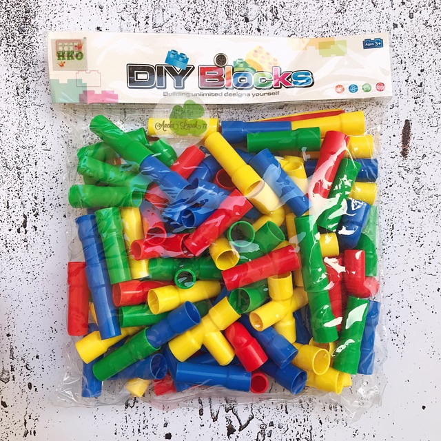 DIY BLOCKS Lego Pipa Plumbers Mainan Edukasi Anak