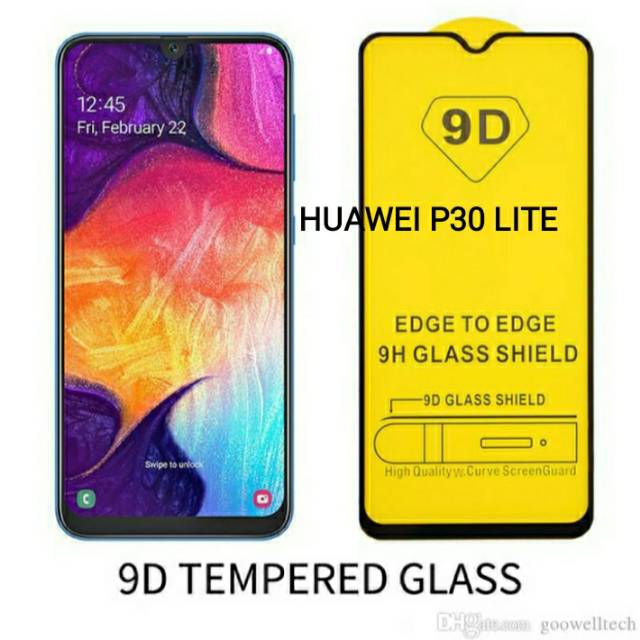 TEMPRED GLASS 9D HUAWEI P30 LITE ANTI GORES FULL COVER HP HUAWEI
