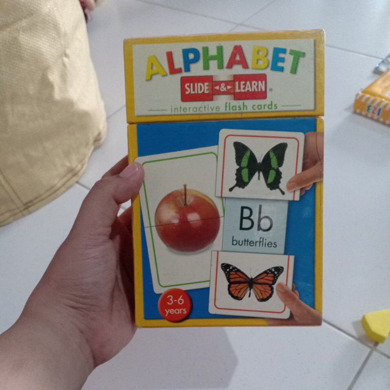 Preloved flash card alfabeth slide & learn