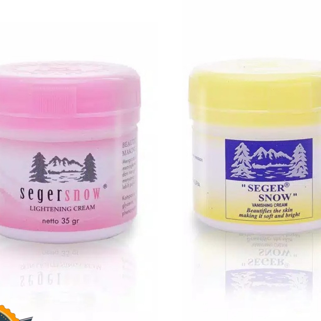 Seger Snow Vanishing Cream (Kuning) & Seger Snow Moisturizing Cream (Pink)