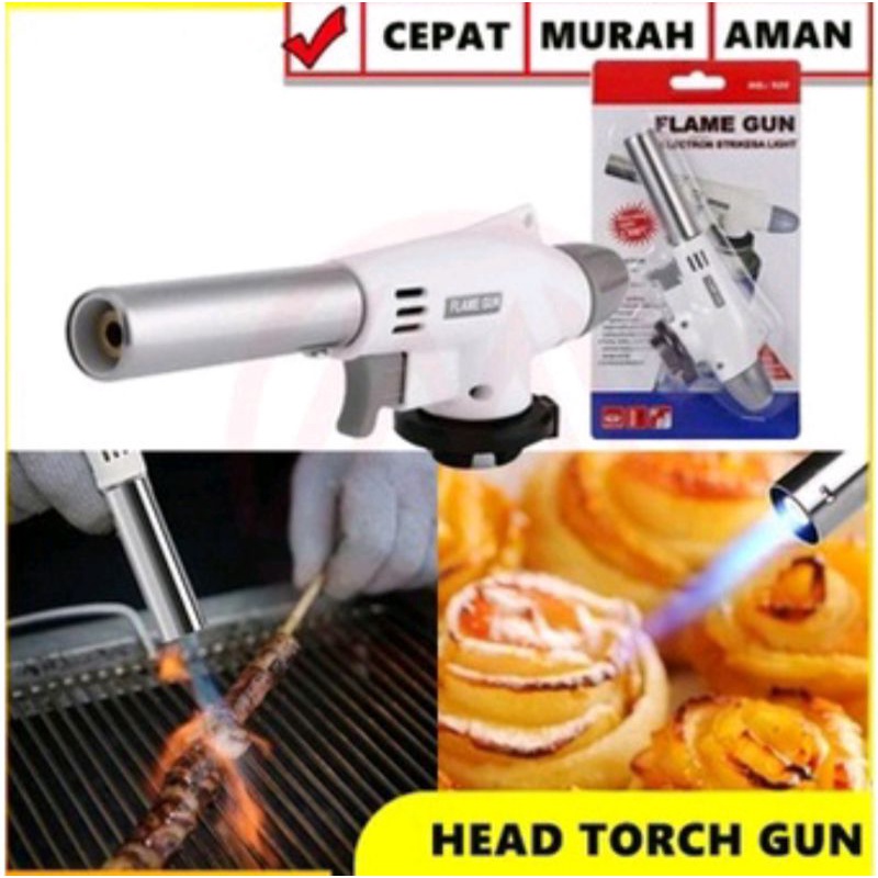 Portable Gas Torch Butane Flame Gun, Kepala Gas Torch Kaleng Tabung