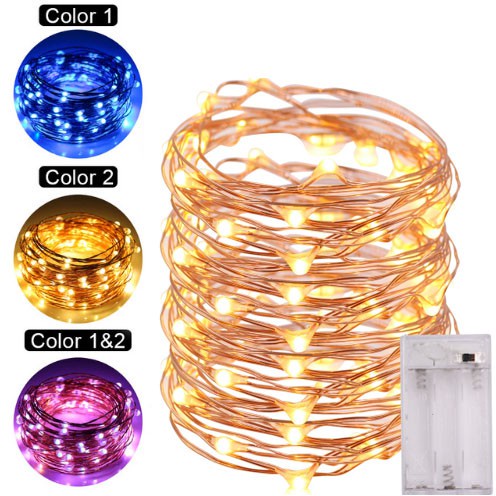 Lampu String 20 / 30 Led Tenaga Baterai Panjang 2 / 3M Untuk Dekorasi Natal