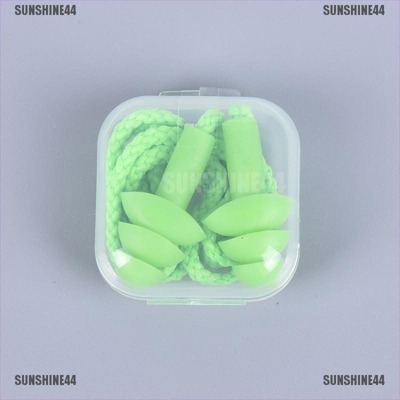 (SUNSHINE44) Earplug Silikon Peredam Suara Untuk Berenang / Tidur