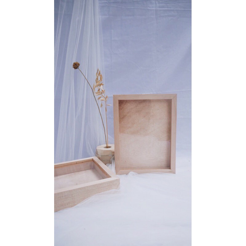 FRAME MAHAR / PIGURA KAYU / WOODEN FRAME 3D AKRILIK / FRAME RUSTIC / PIGURA RUSTIC / 'Urwah al Bariq