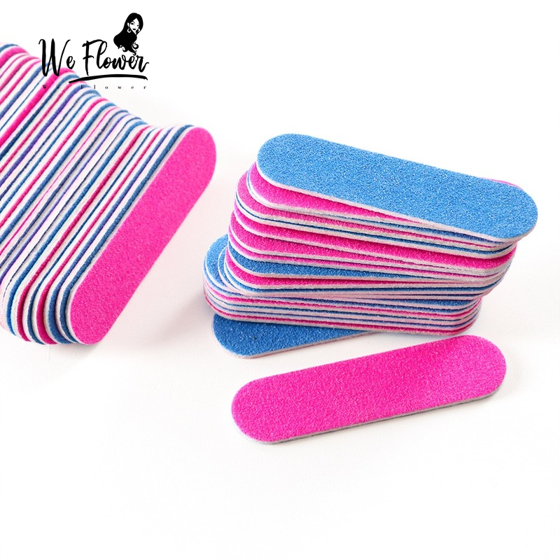 We Flower Double Side Mini Nail File Sanding Buffer Block Grit Professional Manicure Pedicure Tool