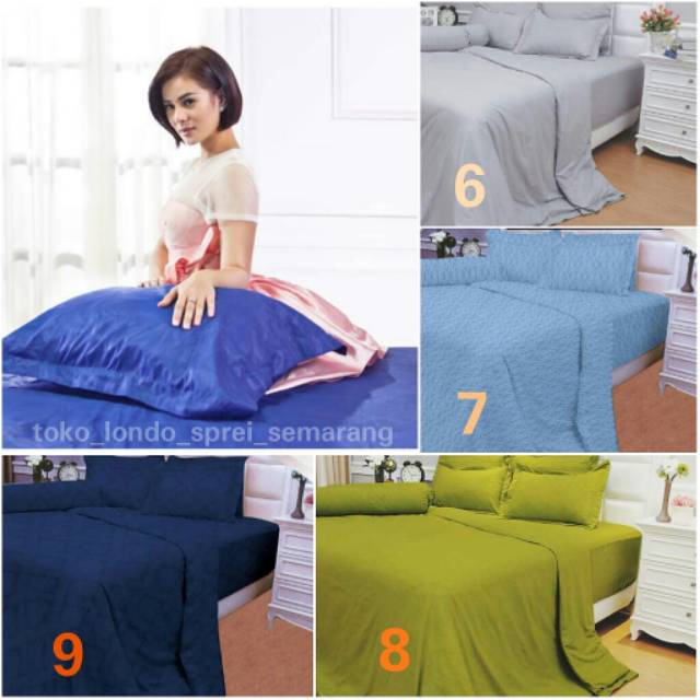 SPREI VALLERY QUINCY Queen size uk 160x200 T30 Tinggi 30 cm Sprei Katun Jepang Polos King Koil Sutra Jaquard Hotel MURAH grey white red maroon brown blue pink purple navy green