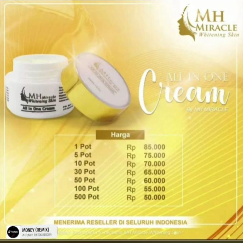 cream MH Miracle Whitening Skin