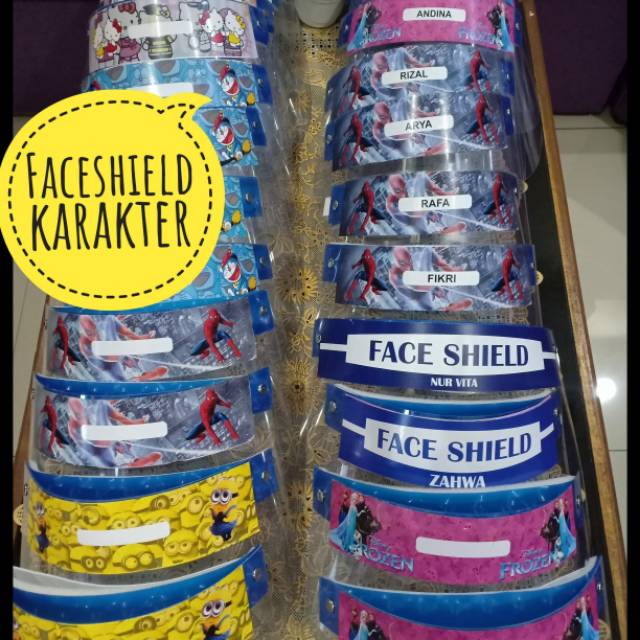 

Faceshield Karakter/polos/request nama