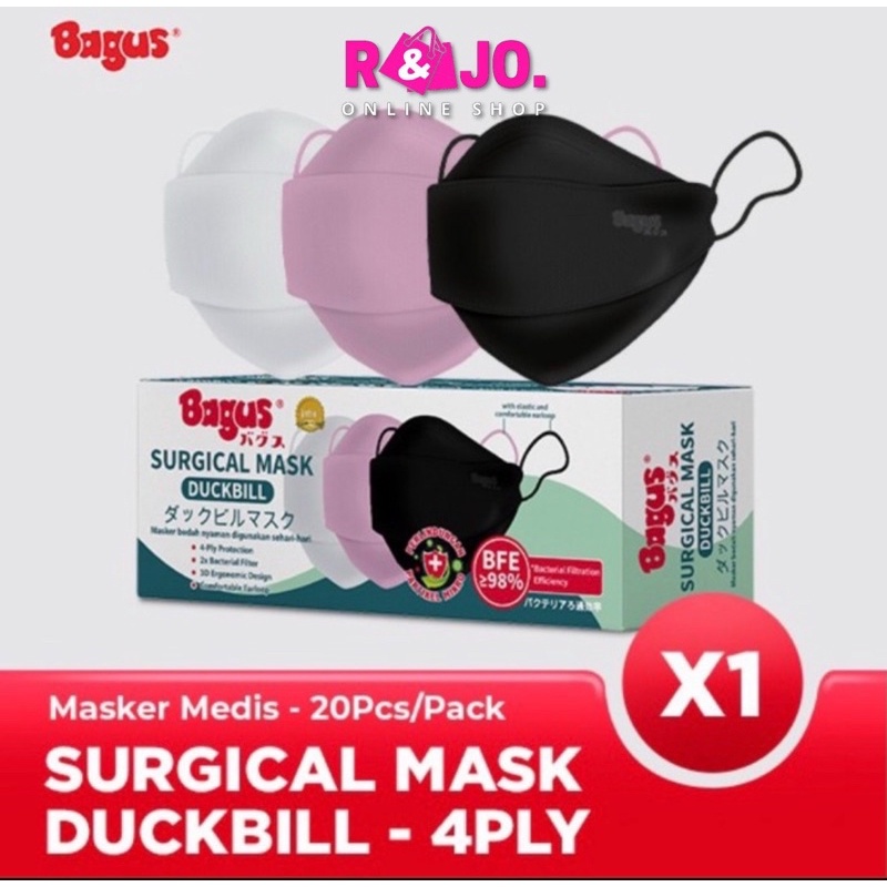 BAGUS Surgical Mask Duckbill isi 20 pcs