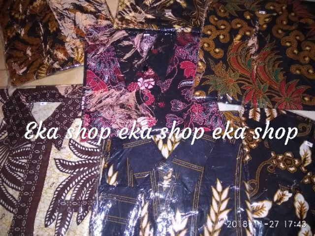 Kemeja Batik Pria Pari Krem M L Xl