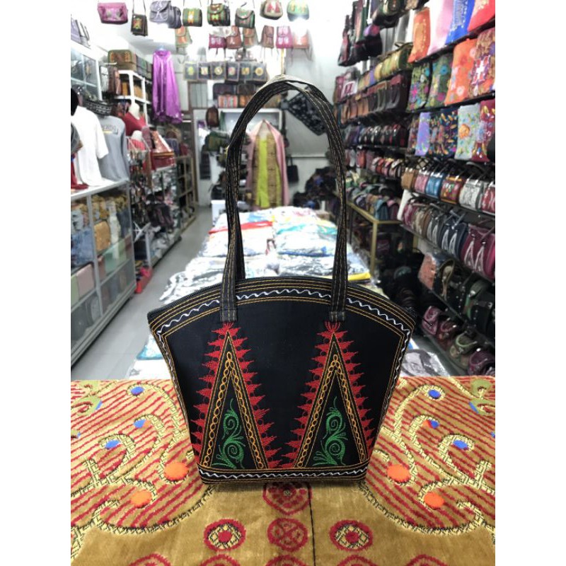 Tas Wirit motif khas Aceh/ Tas pengajian ukuran kecil motif khas Aceh