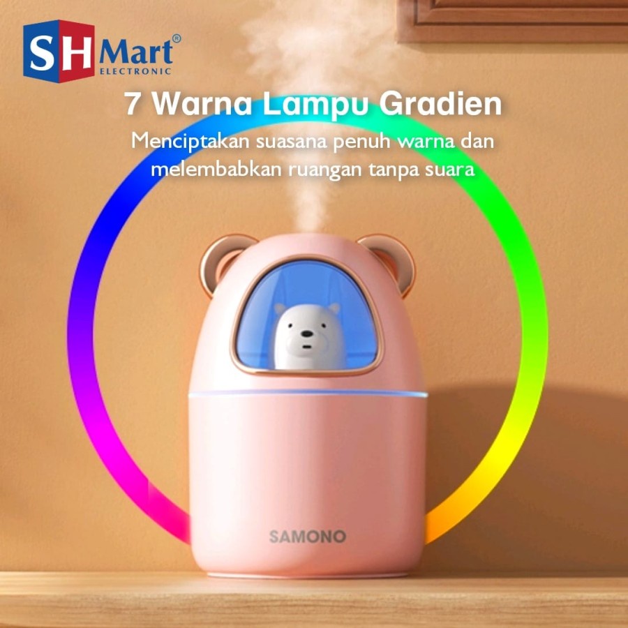 AIR HUMIDIFIER MINI SW-HU40 KAPASITAS 350 ML PELEMBAB UDARA SAMONO