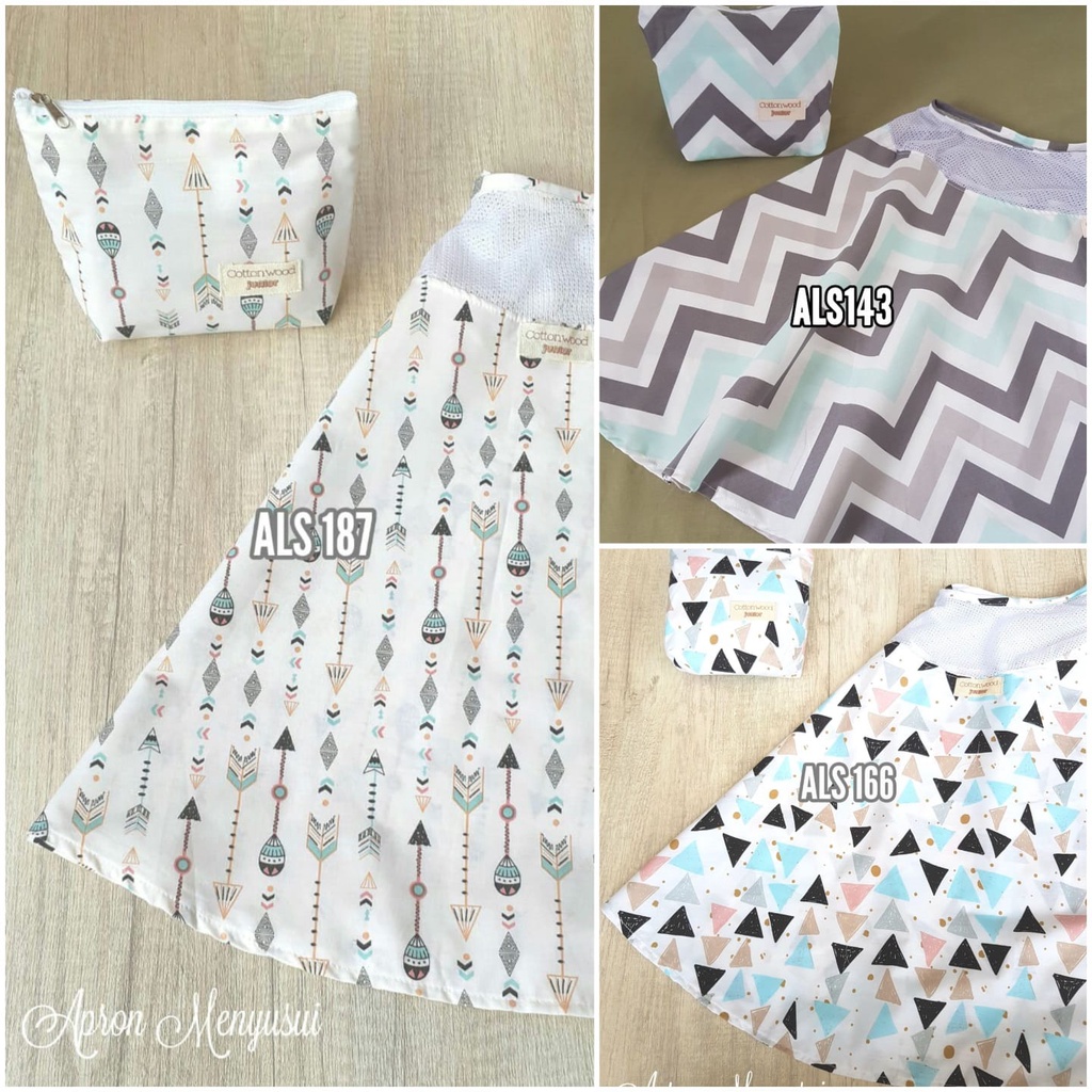 Apron menyusui melingker tertutup nursing cover cottonwood