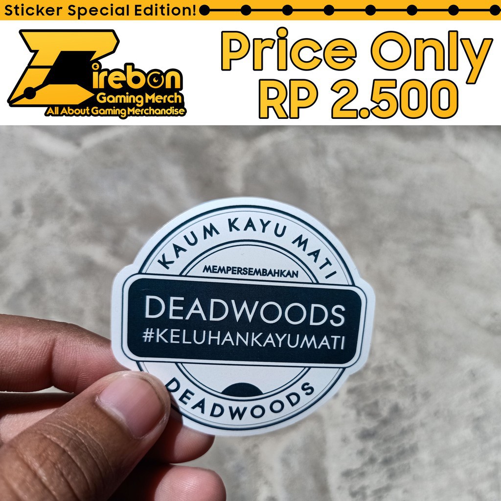 

(PROMO) Sticker Stiker Majelis Lucu Indonesia Kaum Kayu Mati Deadwoods -Hyna Sticker