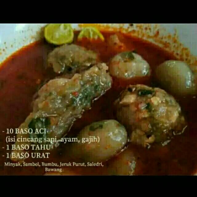 

BASO ACI INSTAN + BASO URAT ATAU BASO BAWANG + BASO TAHU