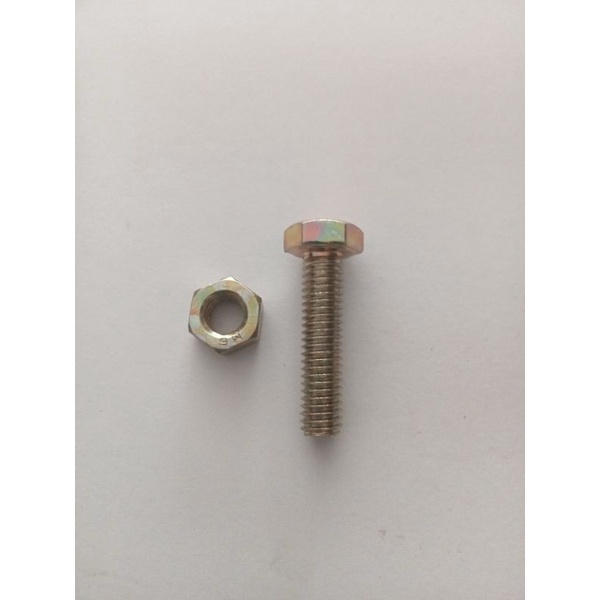 Mur Baut Kuning M6 x 25 Panjang 2,5 Cm