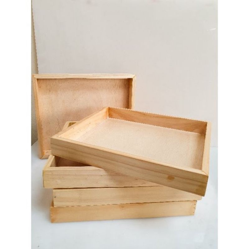 Kotak Seserahan Kayu| Hantaran KAYU POLOS | seserahan | tray | kotak kayu