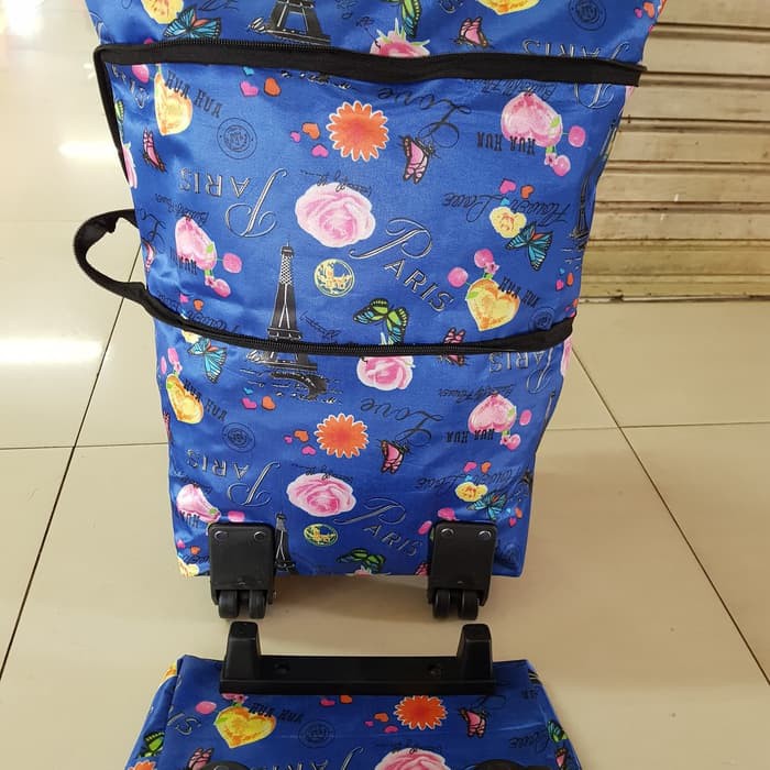 TT1104 tas travel tas roda foldable tas roda besae kecil tote owl burung
