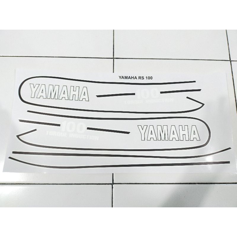 Striping - STICKER - STIKER Yamaha RS 100 - RS100