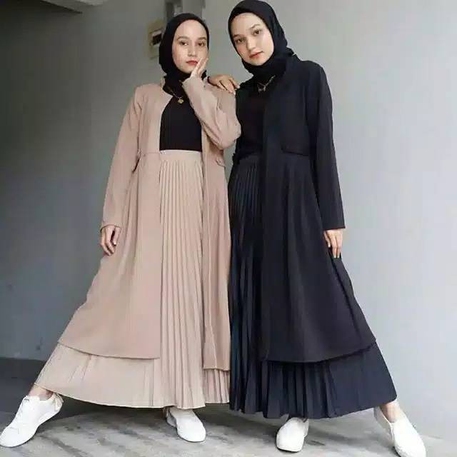 ROK PLISKET MURAH PREMIUM ROK MUSLIM