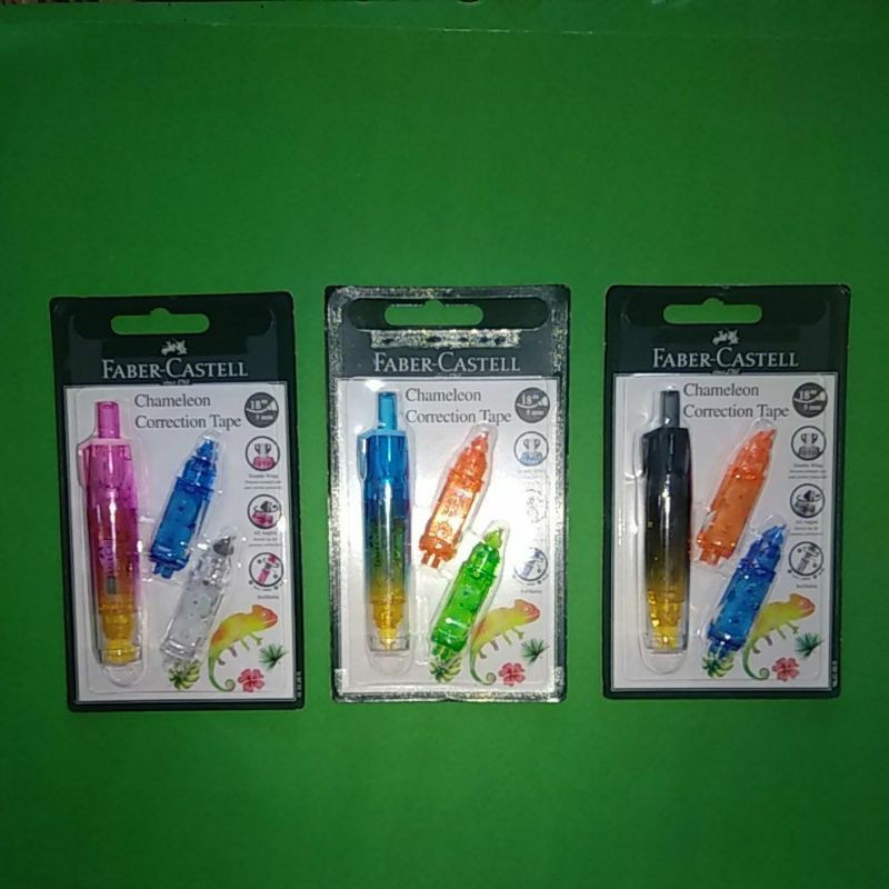 

H7Y PROMO!!!.... Tip Ex Chameleon Correction Tape Faber Castell+ 2 Refill