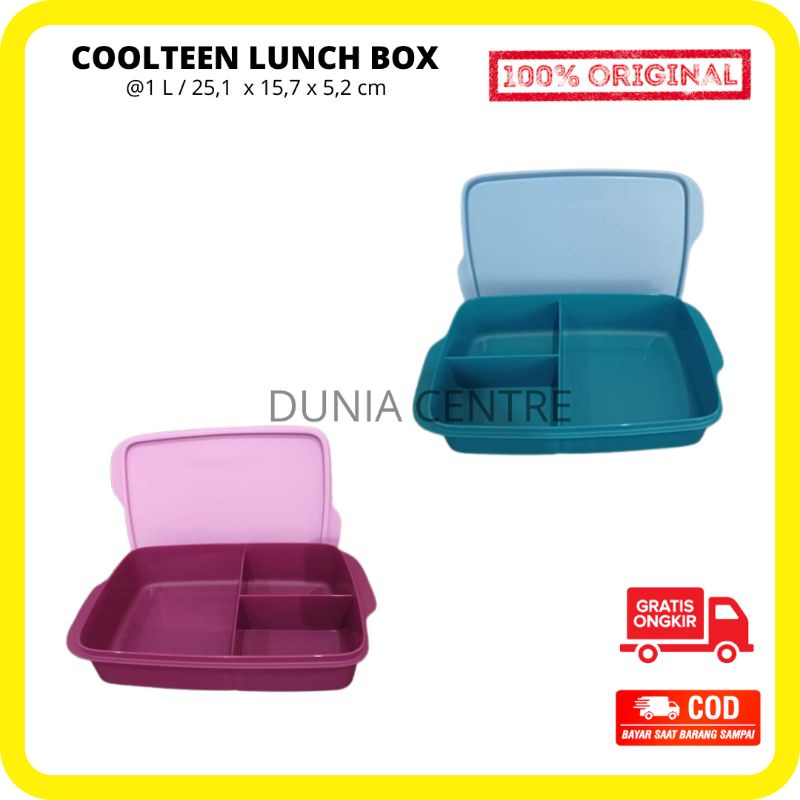 PROMO TUPPERWARE TEPAK MAKAN COOLTEEN LUNCH BOX (2) ORIGINAL