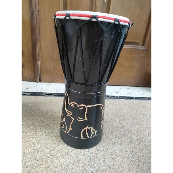 tifa gambar gajah/cicak anak T.30/ alat musik papua