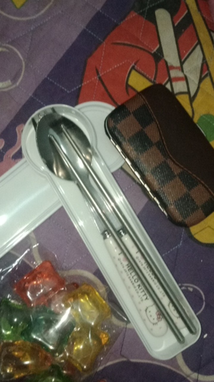Nagada Set Alat Makan / Alat Makan Set 3 In 1 Karakter Lucu / Cutlery Set