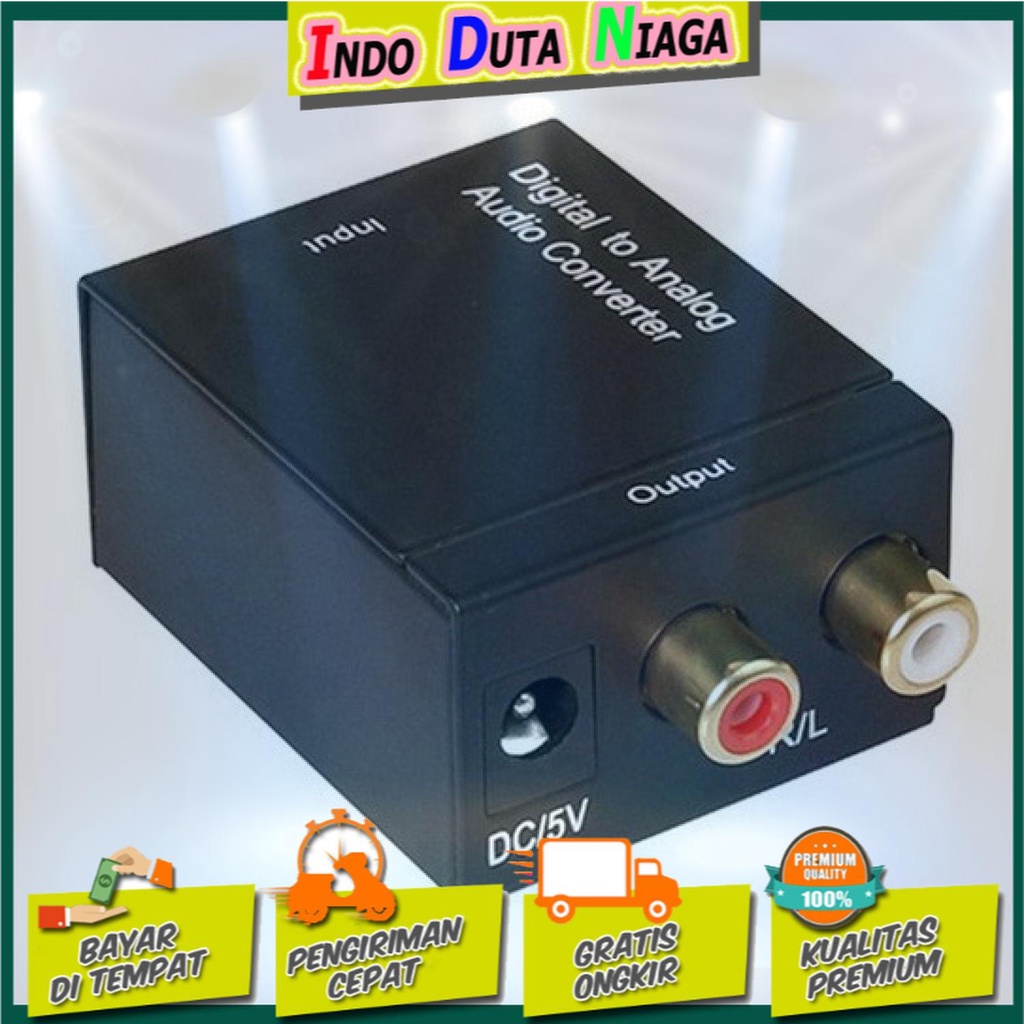 IDN TECH - Konverter DAC Coaxial &amp; Toslink ke RCA - TC51800