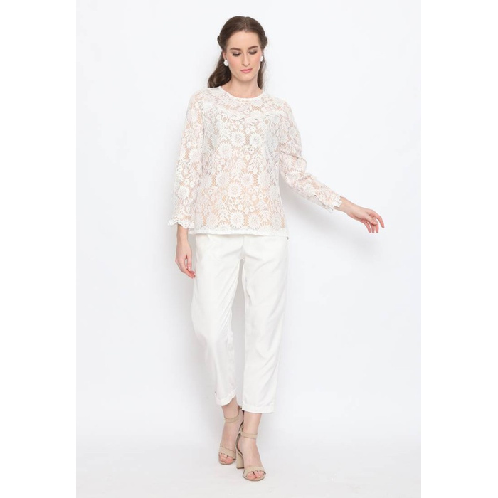 Blouse Brukat - Lace Blouse - Blouse Wanita VOERIN Alamanda Lace Blouse