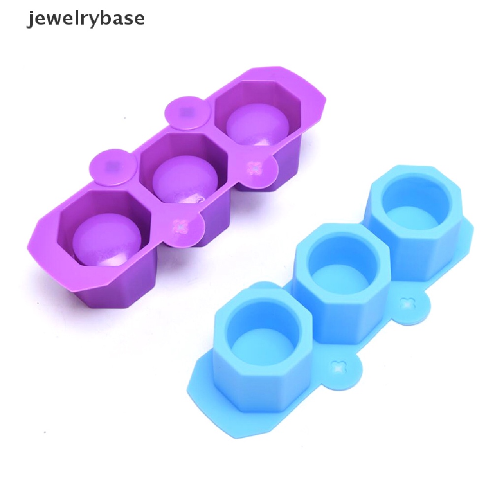 (jewelrybase) Cetakan Pot Bunga / Semen Bentuk Geometri Bahan Silikon