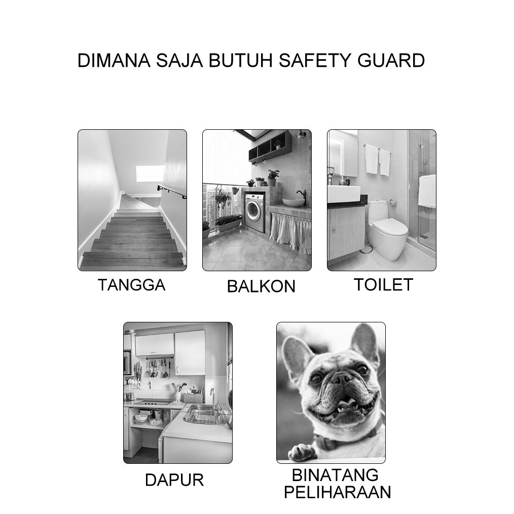 Baby Safety Gate Pintu Pengaman Bayi  Pagar Pengaman Anak Tangga Pagar Tangga TINGGI 100CM