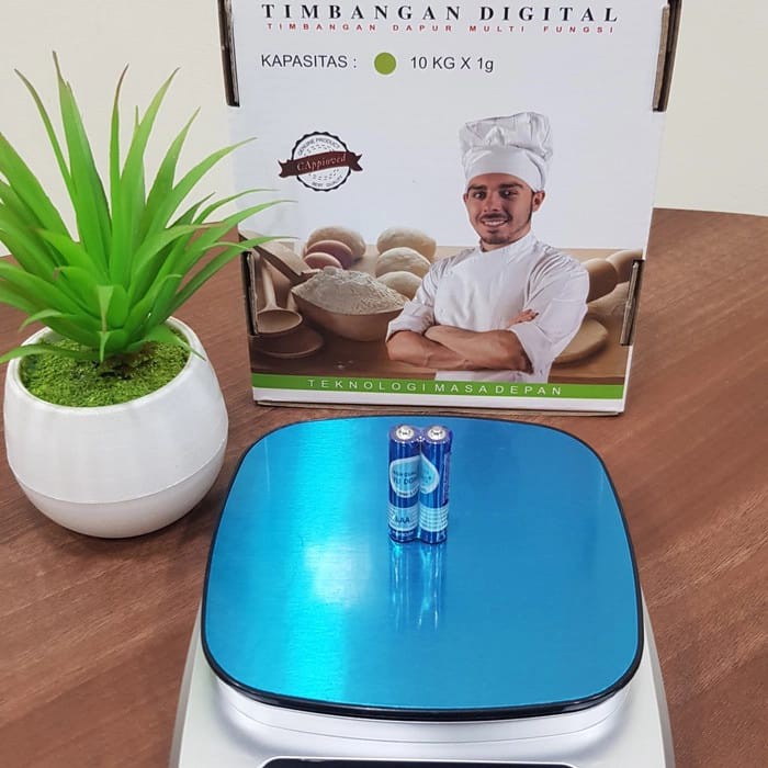 Timbangan Dapur Kue Makanan Digital Kitchen Scale Elektronik Lampu 10kg 1