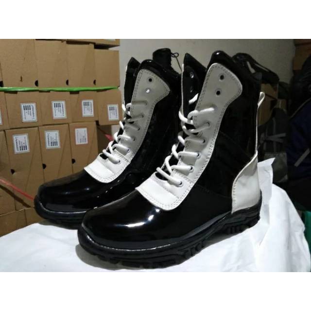 Termurah GROSIR SEPATU PDL PROVOS MENGKILAP [free kaoskaki]