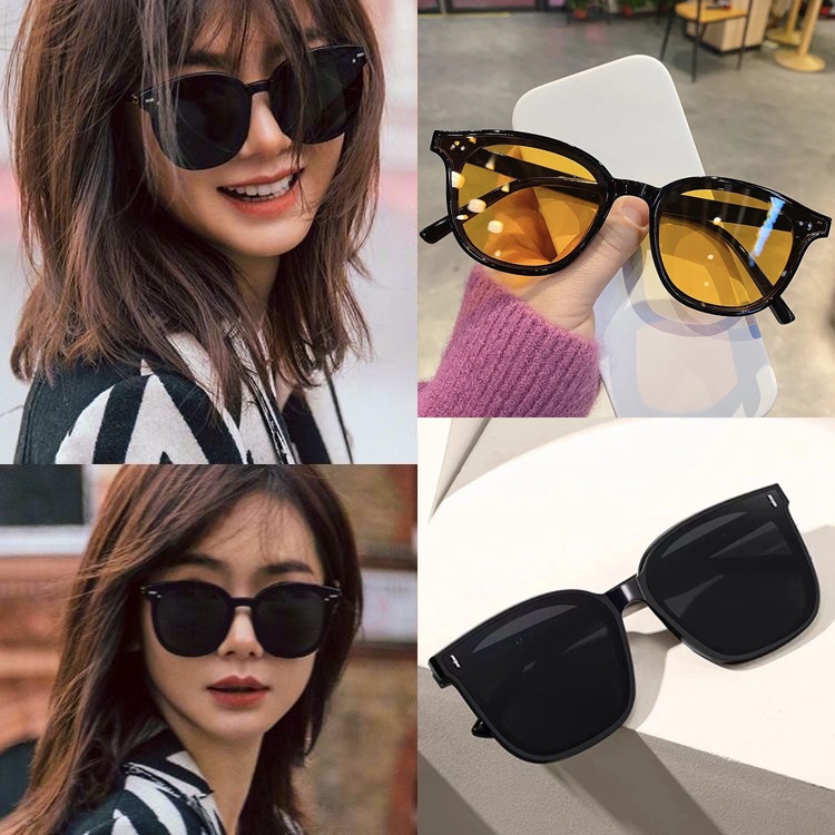 Kacamata Hitam Wanita Korean Retro Mata Kucing Kaca mata Hitam Anti-UV Sunglasses Wanita/Pria