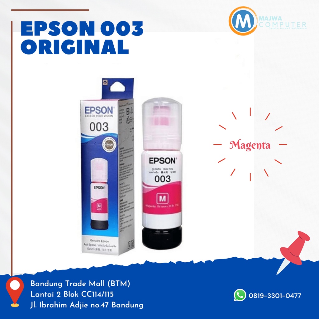 TINTA EPSON 003 L3110  L3150 - C,M,Y,K