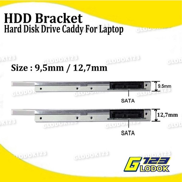 SSD HDD Second Caddy Slim 9.5mm 12.7mm Sata